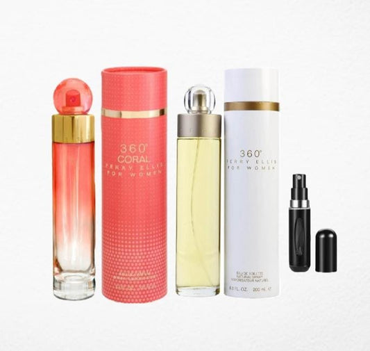 Promo X2: 360 Tradicional, 360 Coral + Perfumero