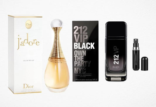 Promo X2: 212 VIP Black, J'adore + Perfumero