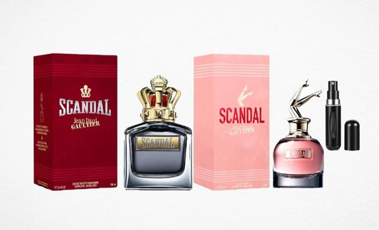 Promo X2: Scandal Men, Scandal Women + Perfumero Recargable