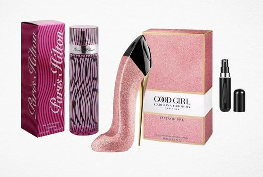 COMBO X2: Good Girl Pink, Paris Hilton + Perfumero