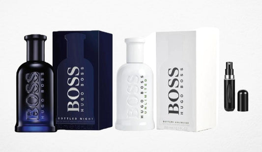 Promo X2: Boss Unlimited, Boss Night + Perfumero